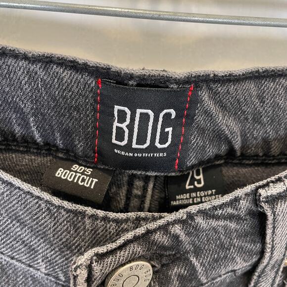 Urban Outfitters BDG 90's Bootcut Jeans Washed Black Charcoal 29 - Picture 3 of 6